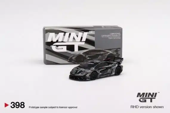 MINI GT 1/64 No.398 LB★WORKS Lamborghini Huracán GT Digital Camouflage LHD MGT00398-L