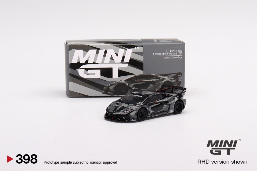 希少入手困難美品gentemstick MANTARAY 1ST MODEL MINI GT 1/64 No.398 LB☆WORKS Lamborghini Huracán GT Digital