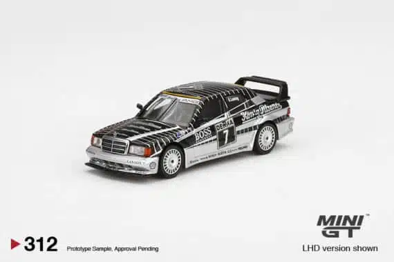 MINI GT 1/64 No.312 Mercedes-Benz 190E 2.5-16 Evolution II #7 AMG-Mercedes 1990 DTM MGT00312-L