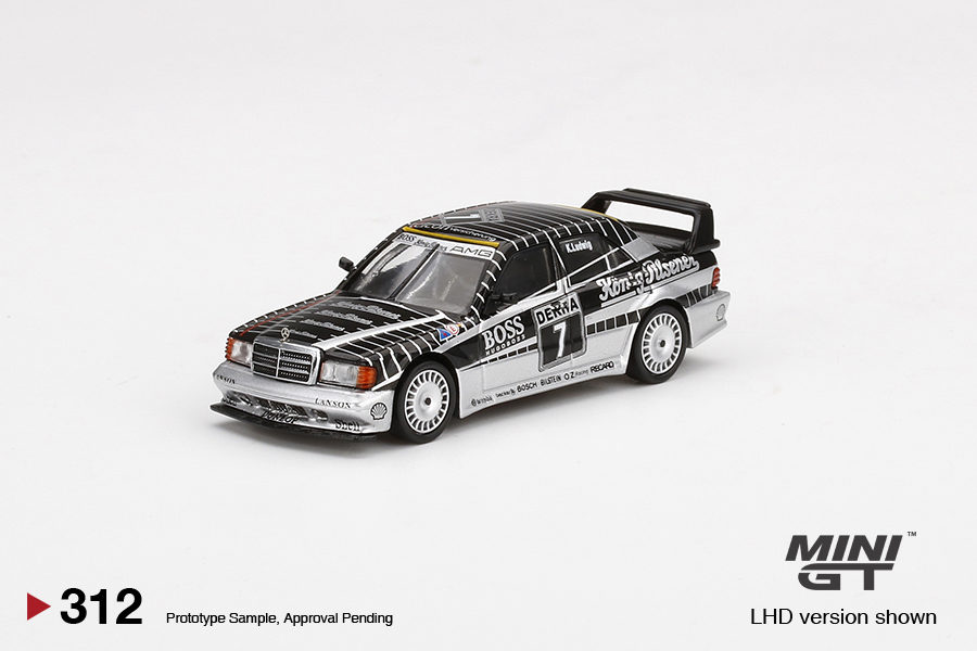 MINI GT 1/64 No.312 Mercedes-Benz 190E 2.5-16 Evolution II #7 AMG-Mercedes 1990 DTM MGT00312-L