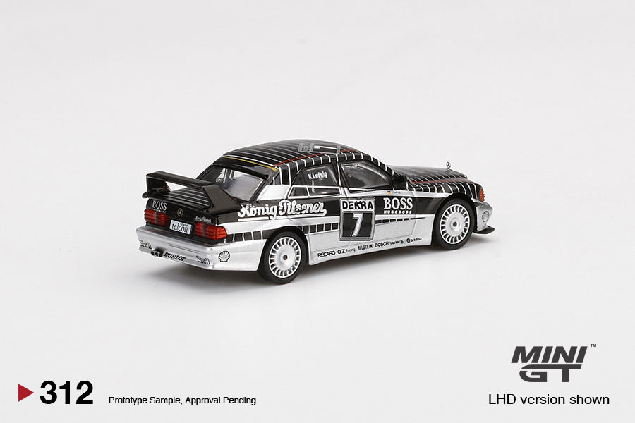 MINI GT 1/64 No.312 Mercedes-Benz 190E 2.5-16 Evolution II #7 AMG-Mercedes 1990 DTM MGT00312-L