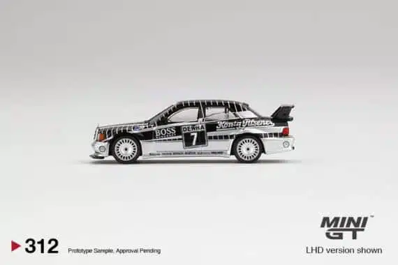 MINI GT 1/64 No.312 Mercedes-Benz 190E 2.5-16 Evolution II #7 AMG-Mercedes 1990 DTM MGT00312-L