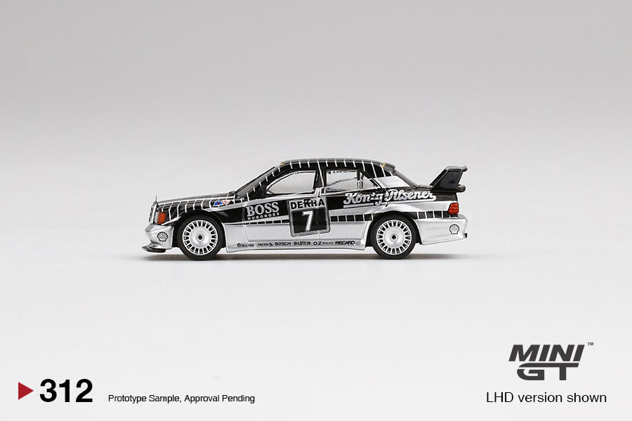 MINI GT 1/64 No.312 Mercedes-Benz 190E 2.5-16 Evolution II #7 AMG-Mercedes 1990 DTM MGT00312-L
