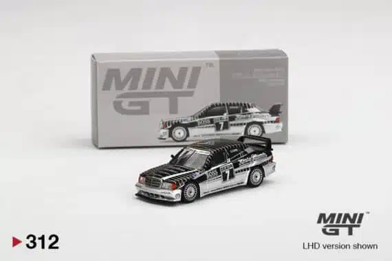 MINI GT 1/64 No.312 Mercedes-Benz 190E 2.5-16 Evolution II #7 AMG-Mercedes 1990 DTM MGT00312-L