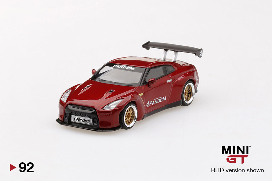 MINI GT 1/64 No.92 Pandem Nissan GT-R (R35) Lava Red RHD MGT00092-R