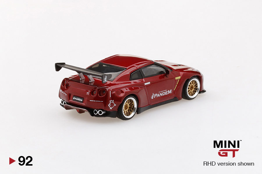 MINI GT 1/64 No.92 Pandem Nissan GT-R (R35) Lava Red RHD MGT00092-R