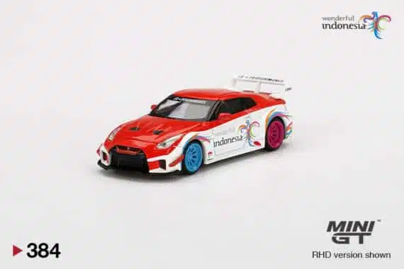 MINI GT 1/64 No.384 LB-Silhouette WORKS GT NISSAN 35GT-RR Ver.1 Wonderful Indonesia RHD MGT00384-R (แพ็คแขวน)