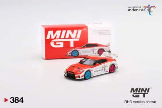 MINI GT 1/64 No.384 LB-Silhouette WORKS GT NISSAN 35GT-RR Ver.1 Wonderful Indonesia RHD MGT00384-R (แพ็คแขวน)