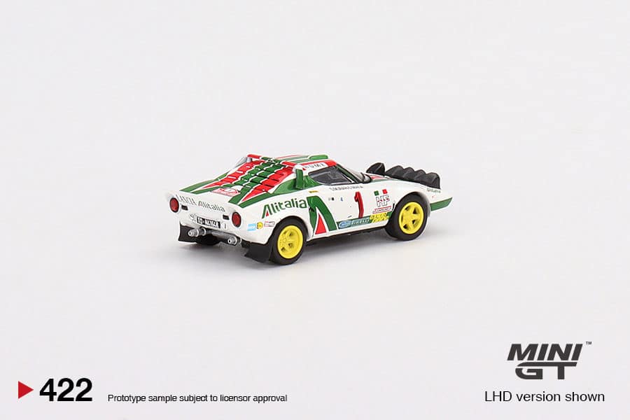 MINI GT 1/64 No.422 Lancia Stratos HF 1977 Rally MonteCarlo Winner #1 MGT00422-L