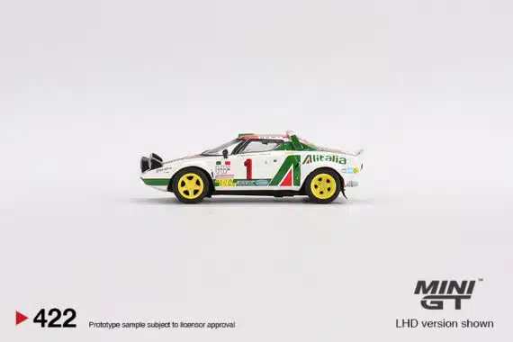 MINI GT 1/64 No.422 Lancia Stratos HF 1977 Rally MonteCarlo Winner #1 MGT00422-L