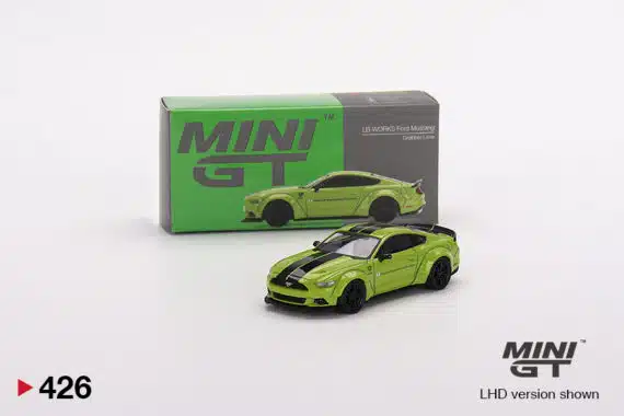 MINI GT 1/64 No.426 LB-WORKS Ford Mustang Grabber Lime LHD MGT00426-R