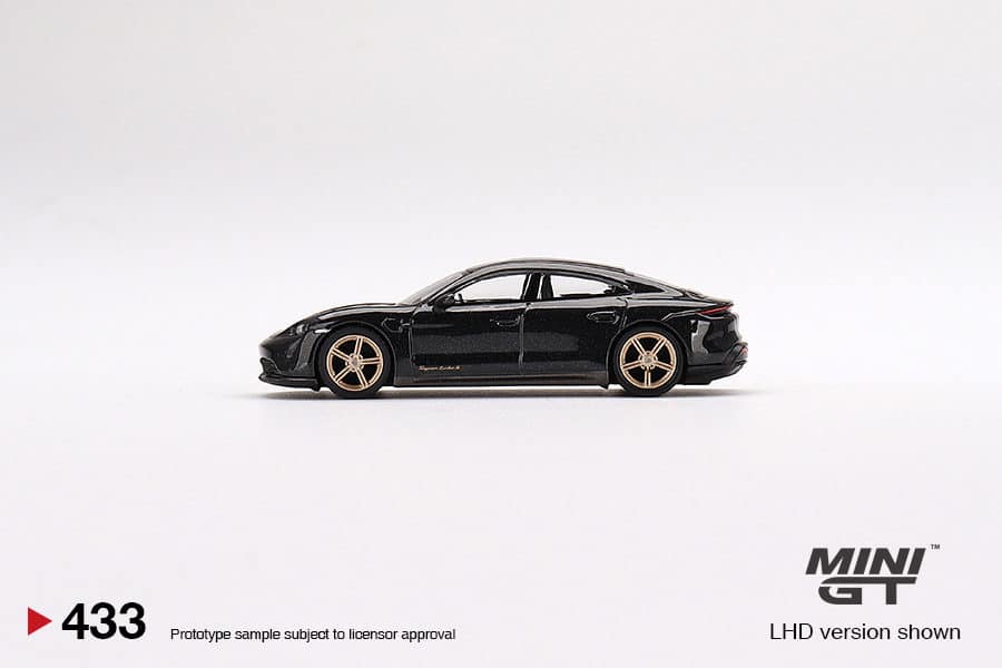 MINI GT 1/64 No.433 Porsche Taycan Turbo S Volcano Grey Metallic RHD MGT00433-R