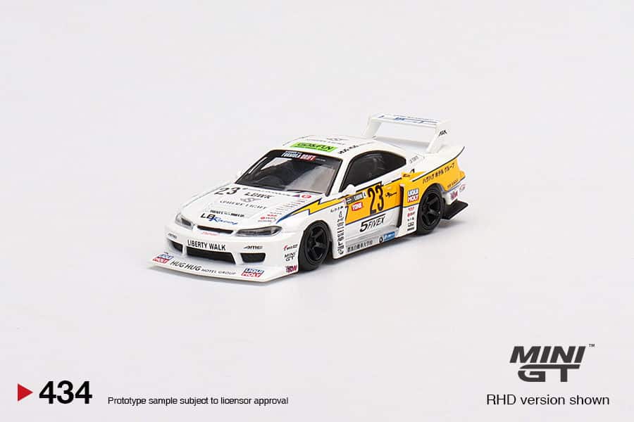 MINI GT 1/64 No.434 LB-Super Silhouette Nissan S15 SILVIA #23 2021 Formula Drift Japan RHD MGT00434-R