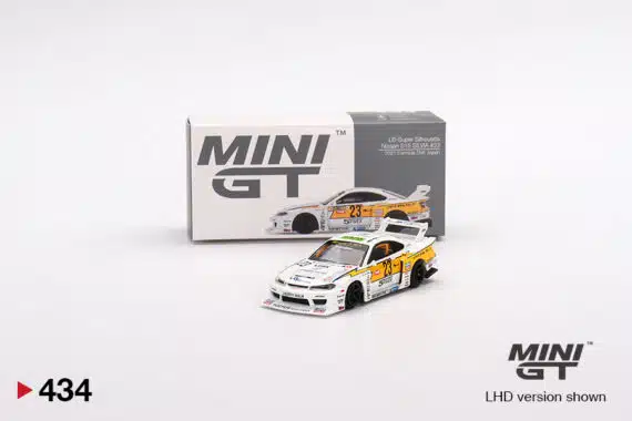MINI GT 1/64 No.434 LB-Super Silhouette Nissan S15 SILVIA #23 2021 Formula Drift Japan RHD MGT00434-R