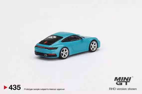 MINI GT 1/64 No.435 Porsche 911 (992) Carrera S Miami Blue MGT00435-R