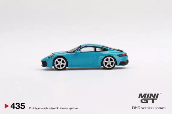 MINI GT 1/64 No.435 Porsche 911 (992) Carrera S Miami Blue MGT00435-R