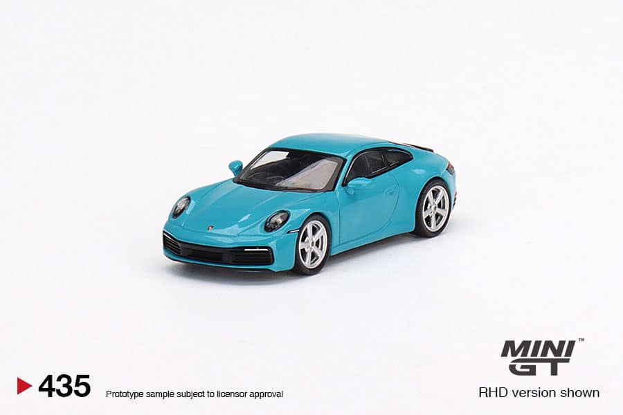 MINI GT 1/64 No.435 Porsche 911 (992) Carrera S Miami Blue MGT00435-R