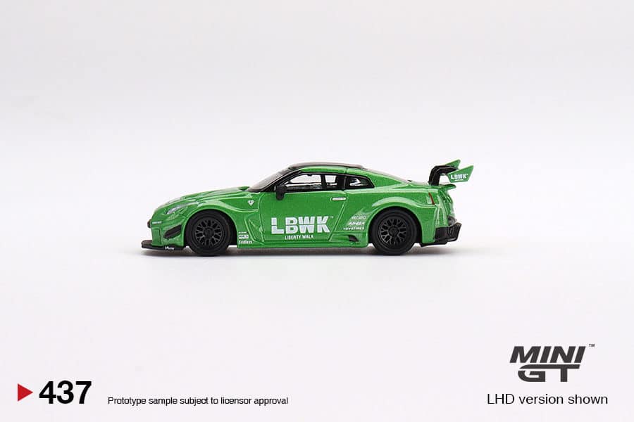 MINI GT 1/64 No.437 LB-Silhouette WORKS GT NISSAN 35GT-RR Ver.2 Apple Green MGT00437-R