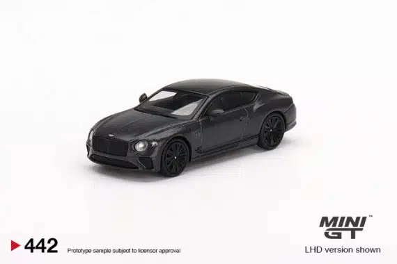 MINI GT 1/64 No.442 Bentley Continental GT Speed 2022 Anthracite Satin LHD MGT00442-L