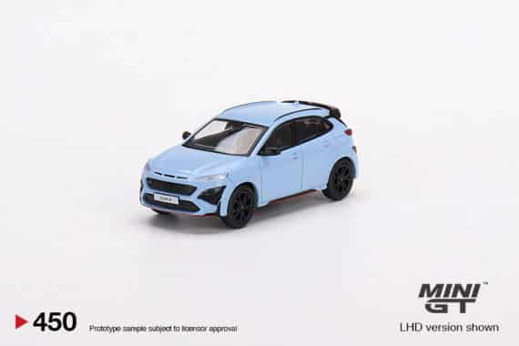 MINI GT 1/64 No.450 Hyundai KONA N Performance Blue LHD MGT00450-L