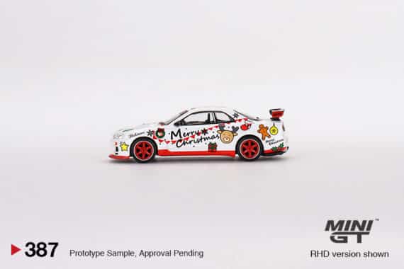 MINI GT 1/64 No.387 Nissan Skyline GT-R (R34) Top Secret 2022 Christmas Limited Edition 9999 pcs MGT00387-R