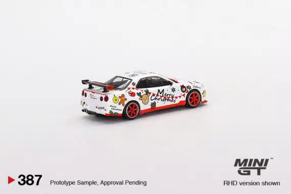 MINI GT 1/64 No.387 Nissan Skyline GT-R (R34) Top Secret 2022 Christmas Limited Edition 9999 pcs MGT00387-R