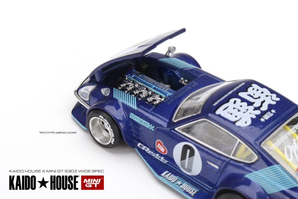 MINI GT 1/64 No.023 Kaido★House x MINI GT Datsun KAIDO Fairlady Z Blue KHMG024