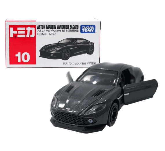 Takara Tomy Tomica No.10 Aston Martin Vanquish Zagato (1st Edition)