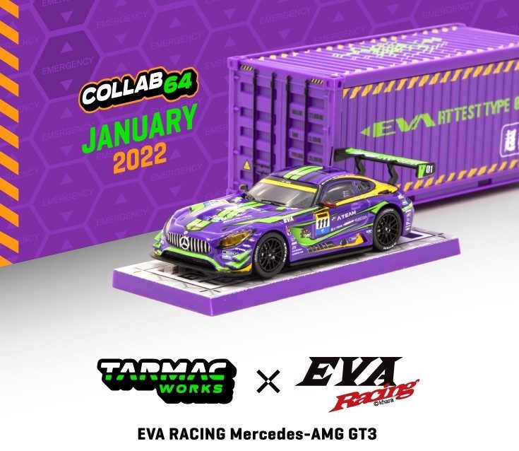 Tarmac Works 1/64 Special Editions EVA Racine Mercedes-AMG GT3
