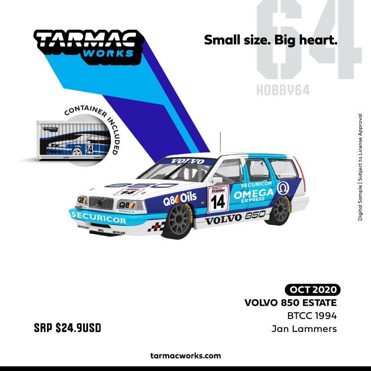 Tarmac Works 1/64 HOBBY64 Volvo 850 Estate BTCC 1994