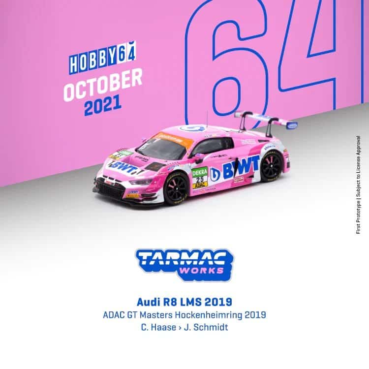 Tarmac Works 1/64 HOBBBY64 Audi R8 LMS 2019 ADAC GT Masters | Hockenheimring 2019