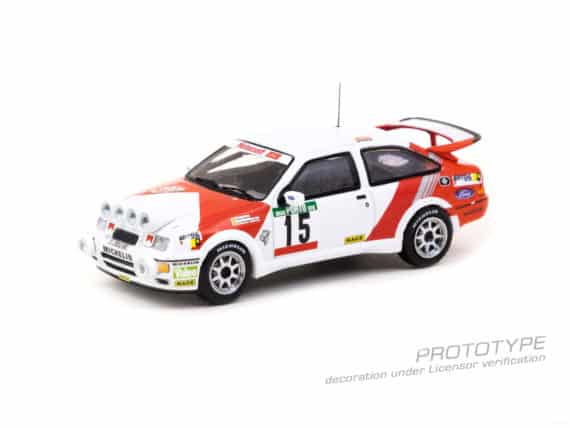 Tarmac Works 1/64 HOBBY64 Ford Sierra RS Cosworth Rallye de Portugal - Vinho do Porto 1988 Carlos Sainz / Luis Moya