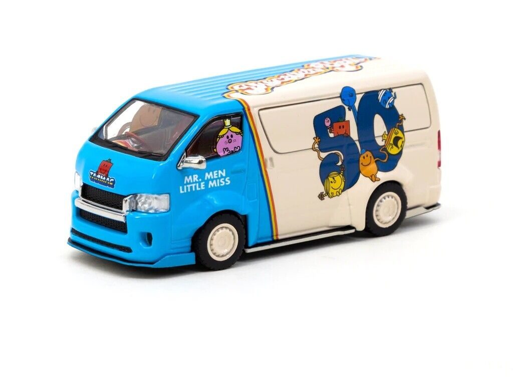 Tarmac Works 1/64 COLLAB64 Toyota Hiace Widebody Discover You Mr.Men Little Miss 50th Anniversary