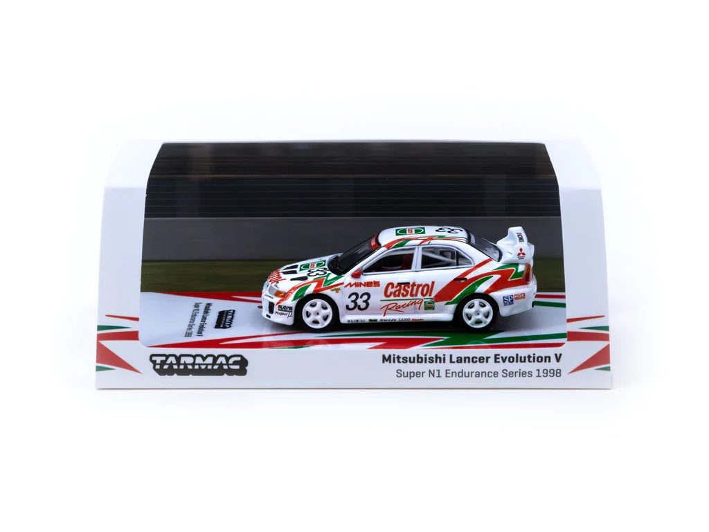 Tarmac Works 1/64 HOBBBY64 Mitsubishi Lancer Evolution V Super N1 Endurance Series 1998