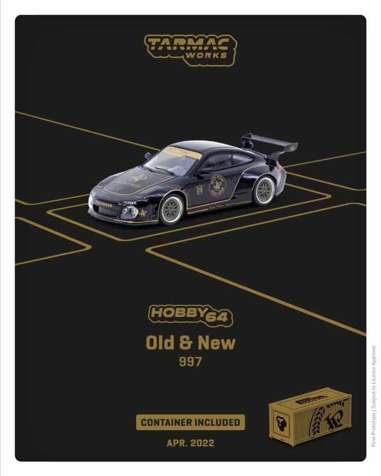 Tarmac Works 1/64 HOBBBY64 Old & New 997 JPS with Container