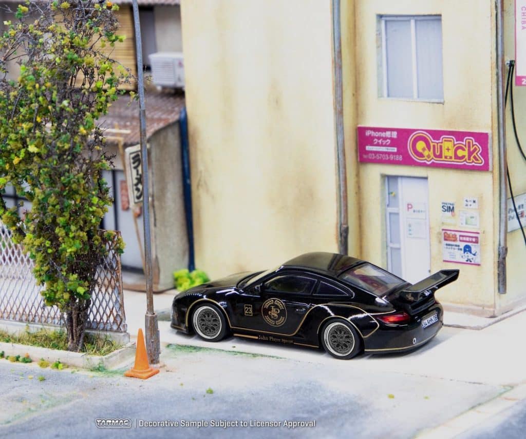 Tarmac Works 1/64 HOBBBY64 Old & New 997 JPS with Container