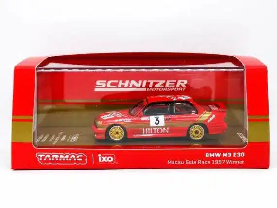 Tarmac Works 1/64 HOBBBY64 BMW M9 E30 Macau Guia Race 1987 Winner