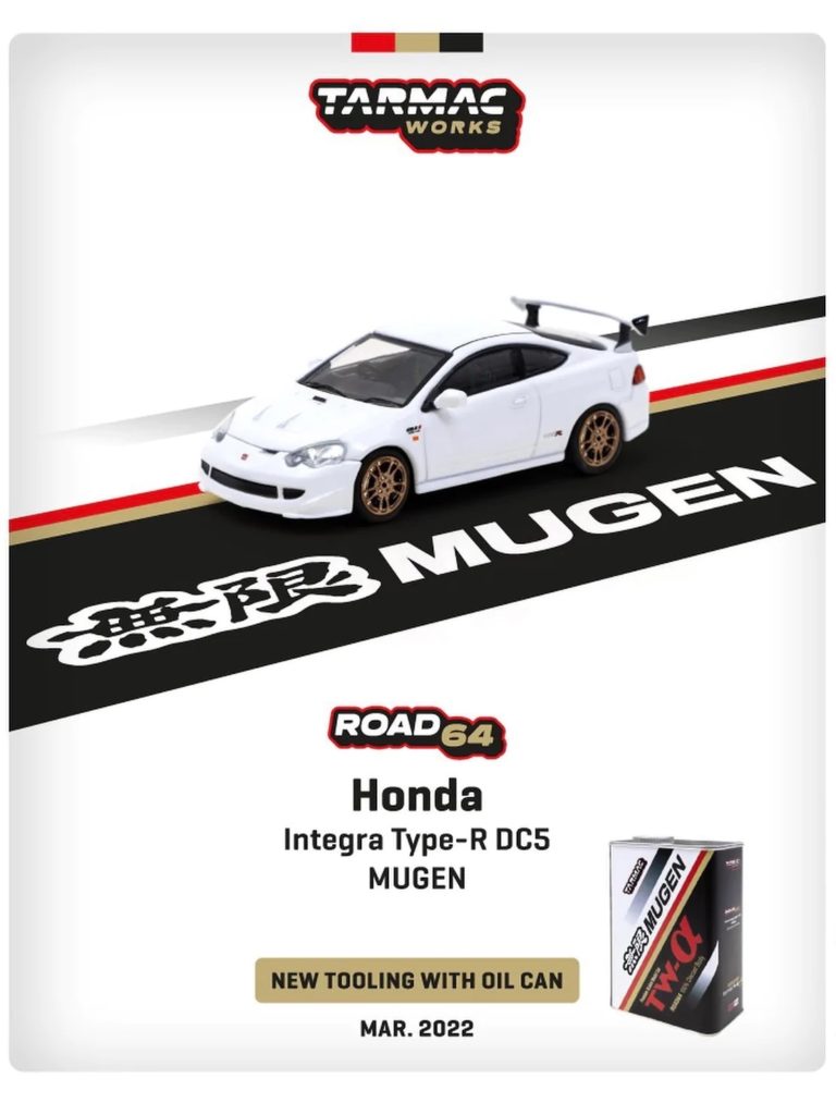 Tarmac Works 1/64 ROAD64 Honda Integra Type-R DCS Mugen Championship White