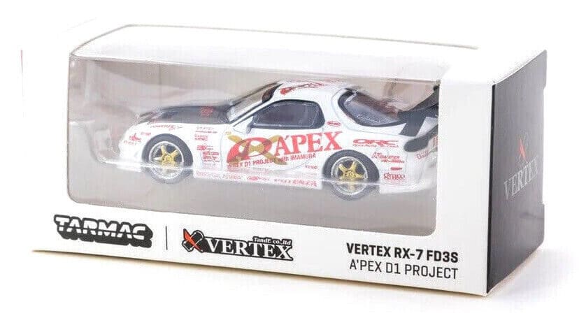 Tarmac Works 1/64 GLOBAL64 Vertex RX-7 FD3S A'PEX D1 PROJECT