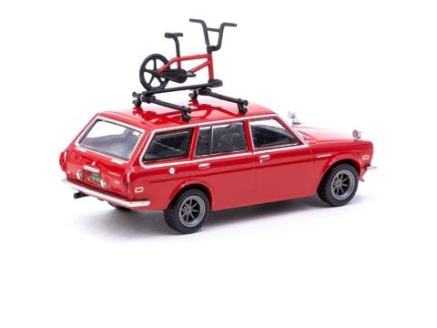 Tarmac Works 1/64 GLOBAL64 Datsun Bluebird 510 Wagon (Bicycle Included)