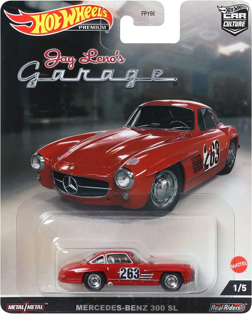 Hot Wheels Premium Car Culture Jay Reno Garage - Mercedes-Benz 300 SL Red HCK07