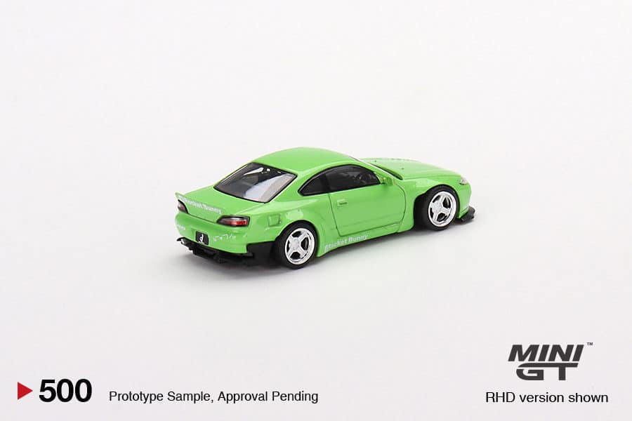 MINI GT 1/64 No.500 Nissan Silvia Pandem (S15) Green RHD MGT00500-R