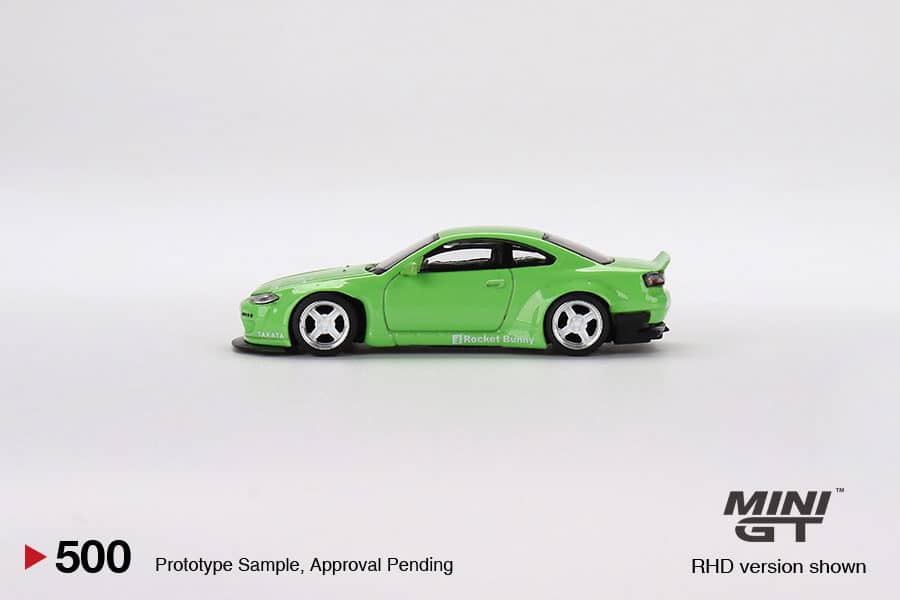 MINI GT 1/64 No.500 Nissan Silvia Pandem (S15) Green RHD MGT00500-R