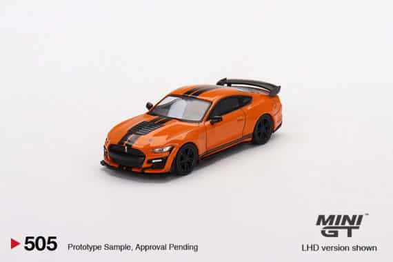 MINI GT 1/64 No.505 Ford Mustang Shelby GT500 Twister Orange RHD MGT00505-R