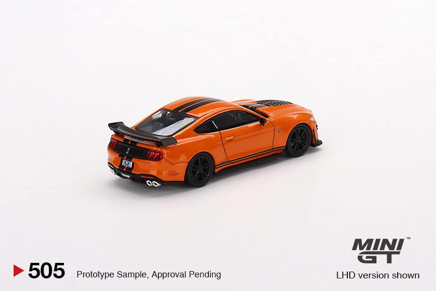 MINI GT 1/64 No.505 Ford Mustang Shelby GT500 Twister Orange RHD MGT00505-R