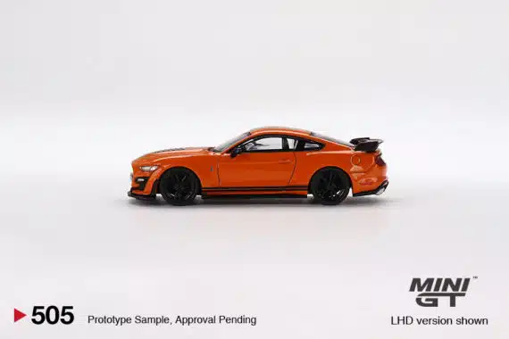 MINI GT 1/64 No.505 Ford Mustang Shelby GT500 Twister Orange RHD MGT00505-R