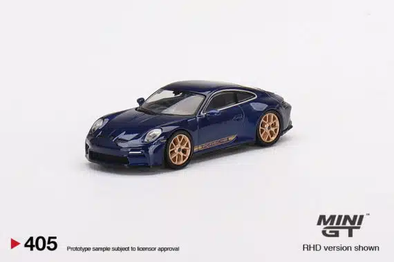 MINI GT 1/64 No.405 Porsche 911 (992) GT3 Touring Gentian Blue Metallic MGT00405-L