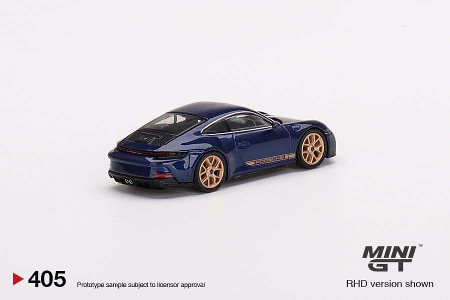 MINI GT 1/64 No.405 Porsche 911 (992) GT3 Touring Gentian Blue Metallic MGT00405-R