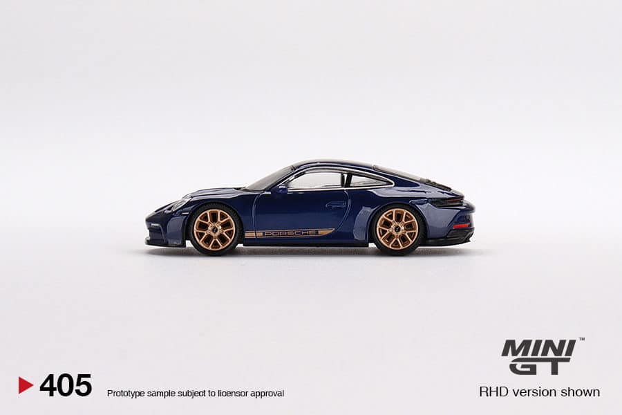 MINI GT 1/64 No.405 Porsche 911 (992) GT3 Touring Gentian Blue Metallic MGT00405-R