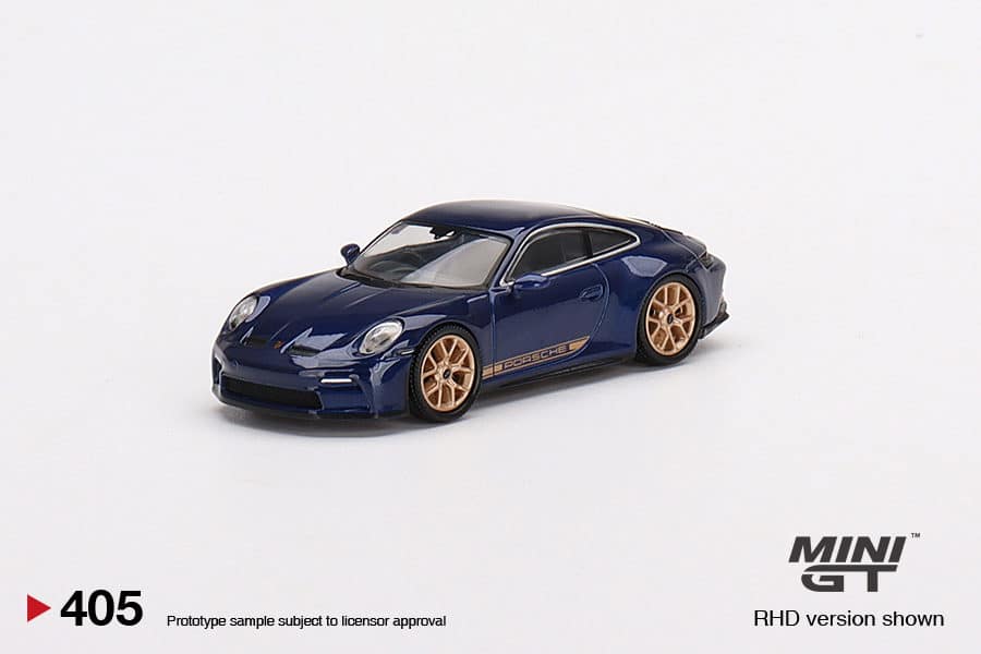 MINI GT 1/64 No.405 Porsche 911 (992) GT3 Touring Gentian Blue Metallic MGT00405-R